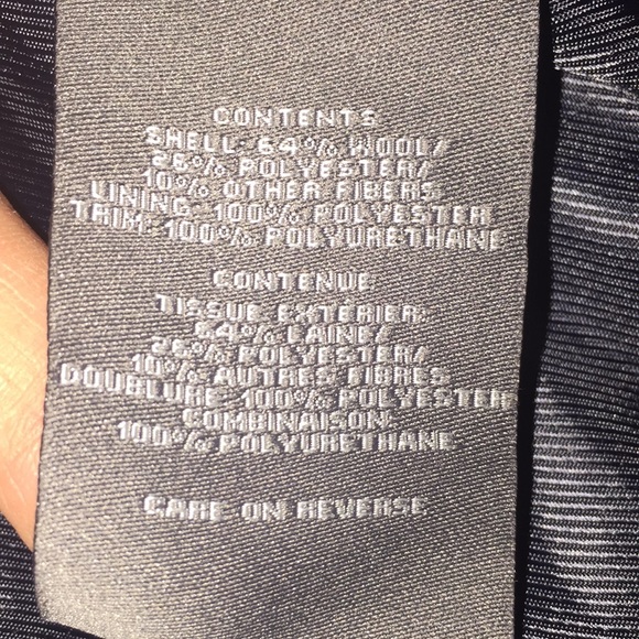 Vince Camuto Woman’s Wool Blend Navy Winter Coat Size Medium - Picture 9 of 14